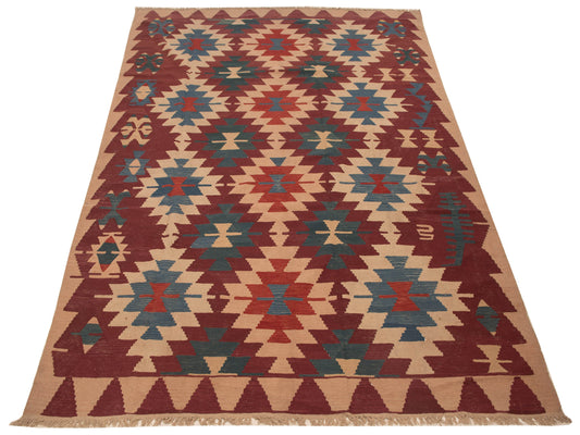 Kilim Multi 8x11.7 Hand Woven Rug