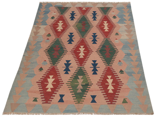 Kilim Multi 8.11x10.11 Hand Woven Rug