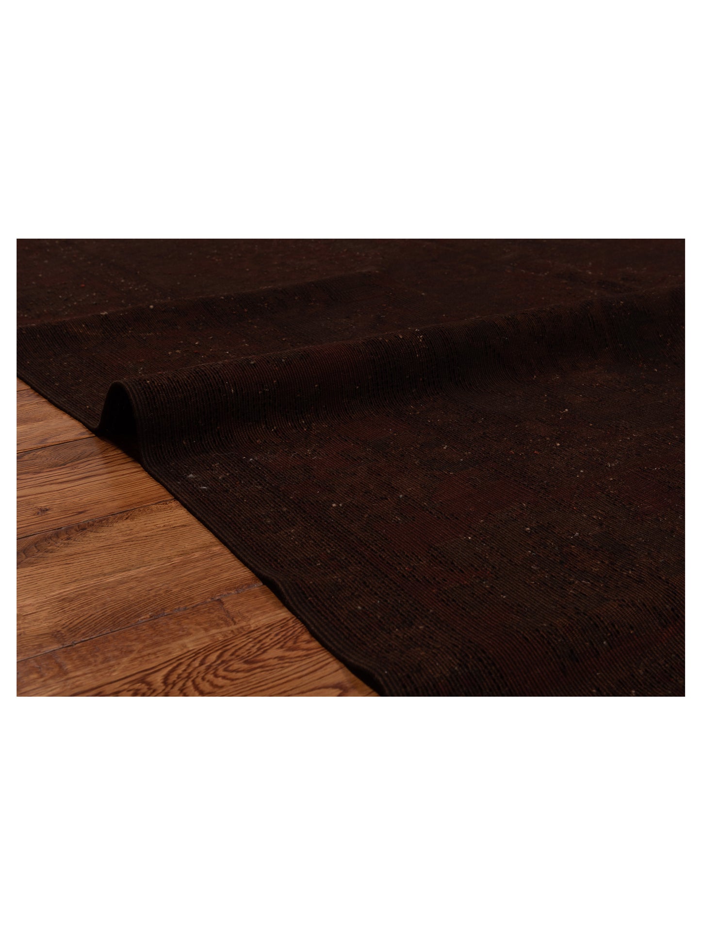 Vintage Dark Brown 6.7x10.1 Hand Knotted Rug