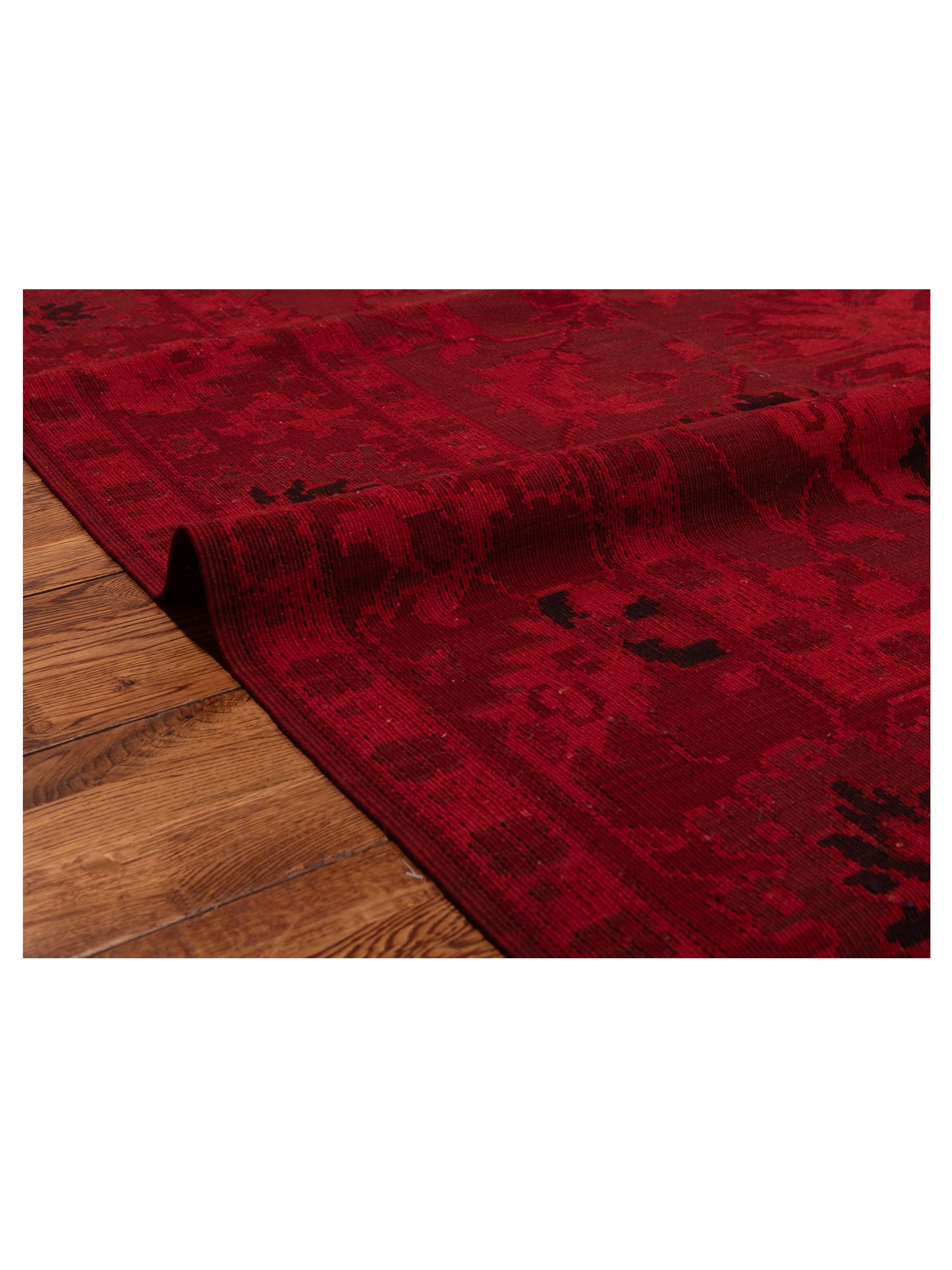 Vintage Red 6.8x10.1 Hand Knotted Rug