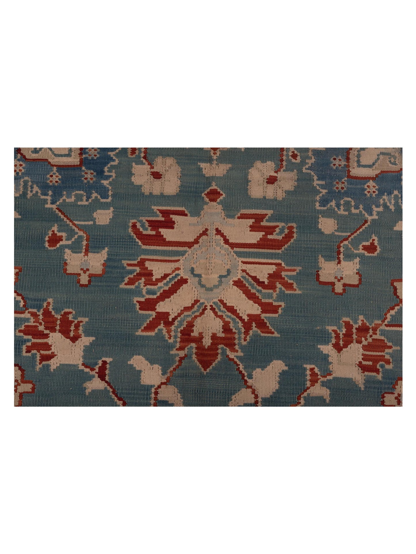 Kilvana Blue Red 6.7x9.10 Hand Woven Rug