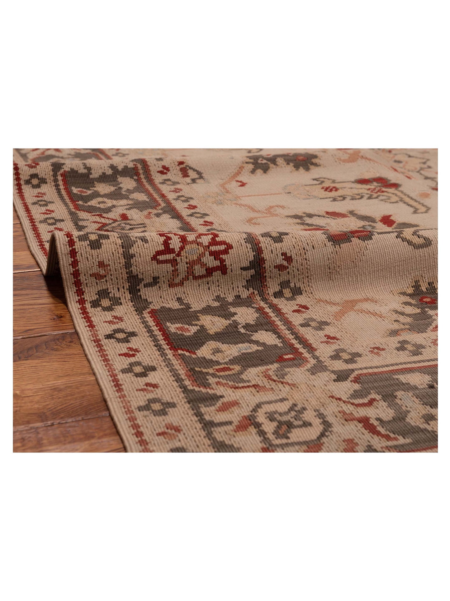 Kilvana Beige Brown 5.8x8 Hand Woven Rug