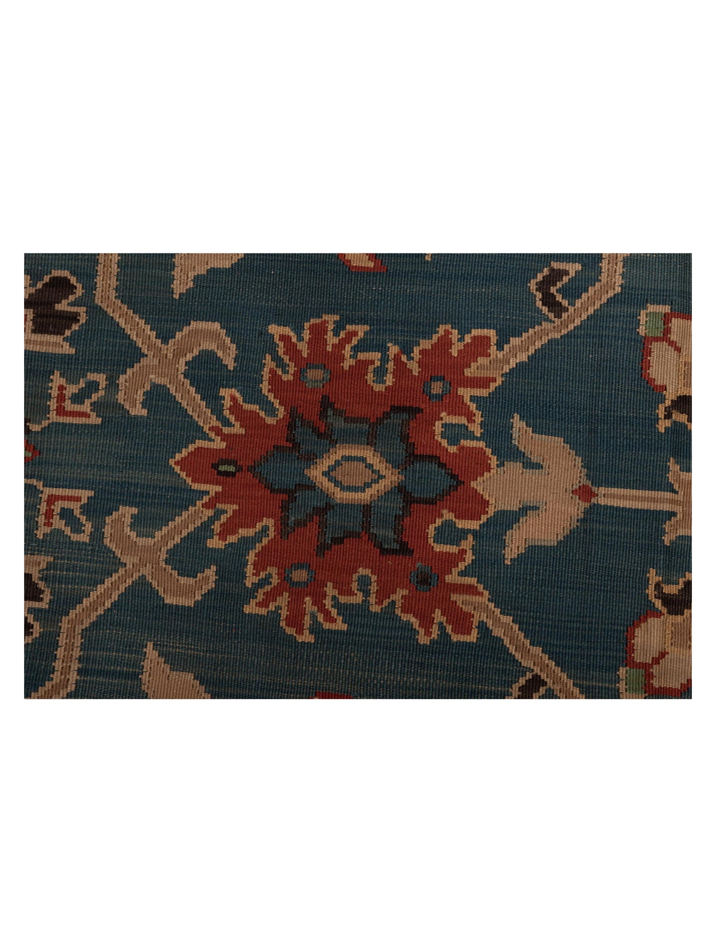 Kilvana Blue Red 9.2x11.10 Hand Woven Rug