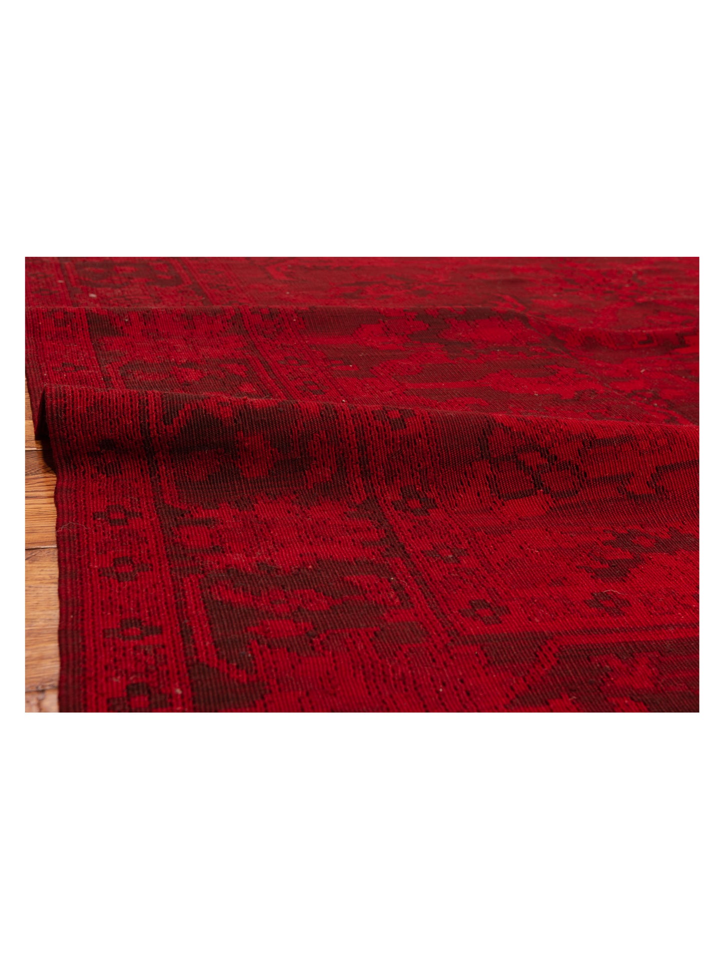 Vintage Red 6.6x6.11 Hand Knotted Rug