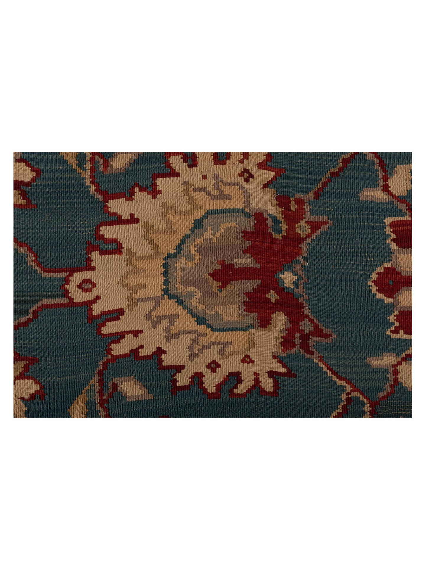 Kilvana Green Red 6.6x9.10 Hand Woven Rug