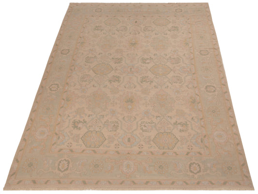 Kilvana Beige Silver 9x12 Hand Woven Rug