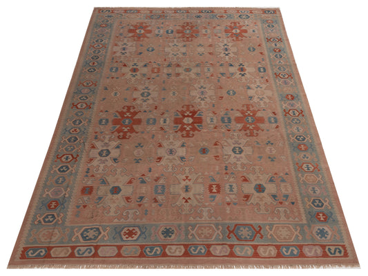 Kilvana Pink Gray 9x12 Hand Woven Rug