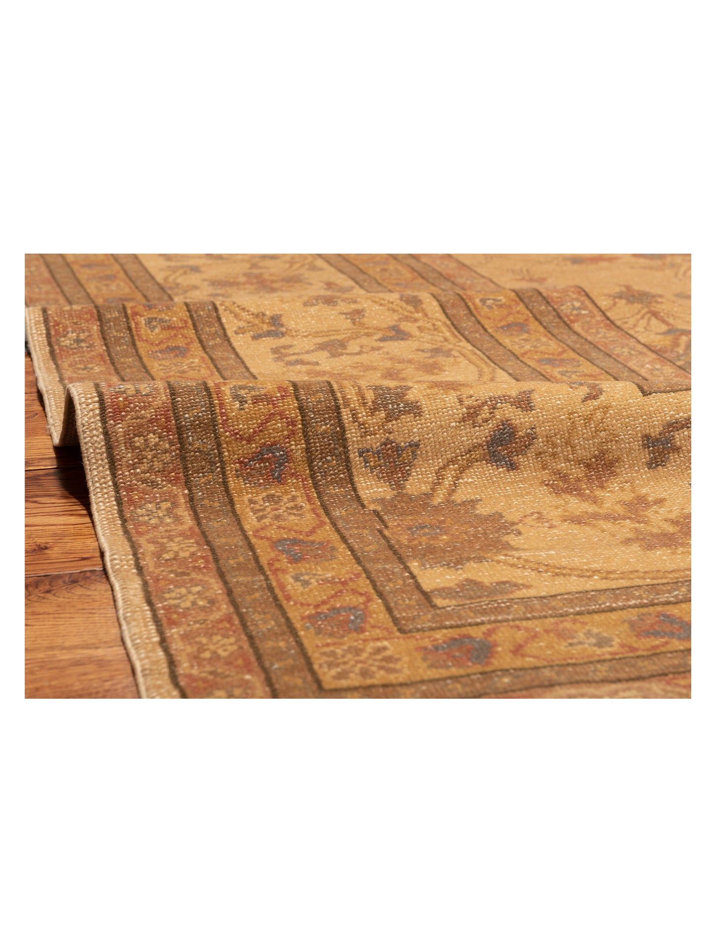 Turkish Elvaria Beige Beige 14.2x20.3 Hand Knotted Rug