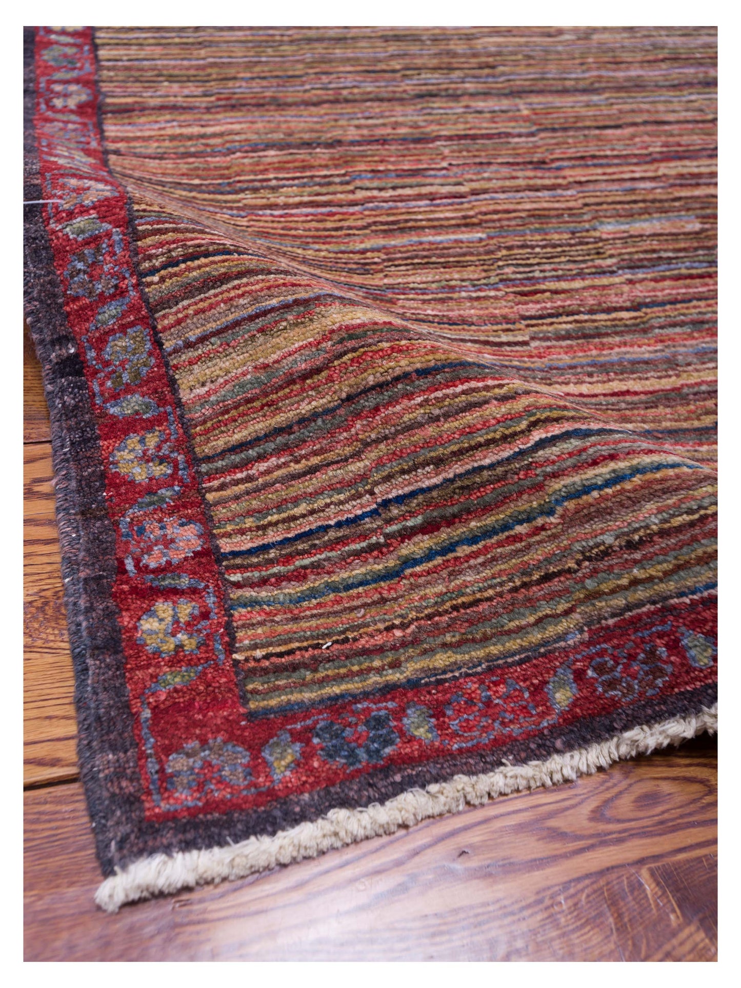 Gabbeh Multi 4x5.8 Hand Knotted Rug