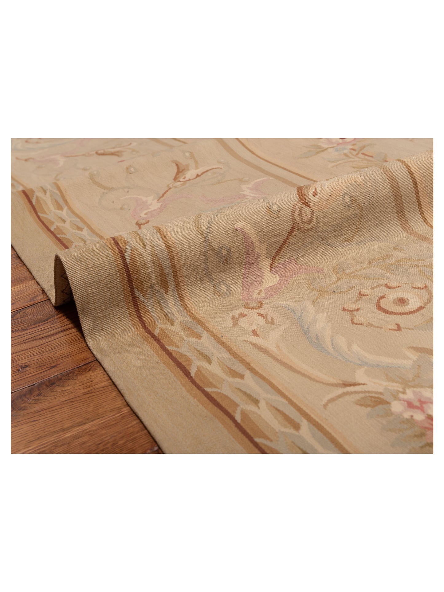 Florienne Cream Cream 7.9x9.11 Hand Knotted Rug