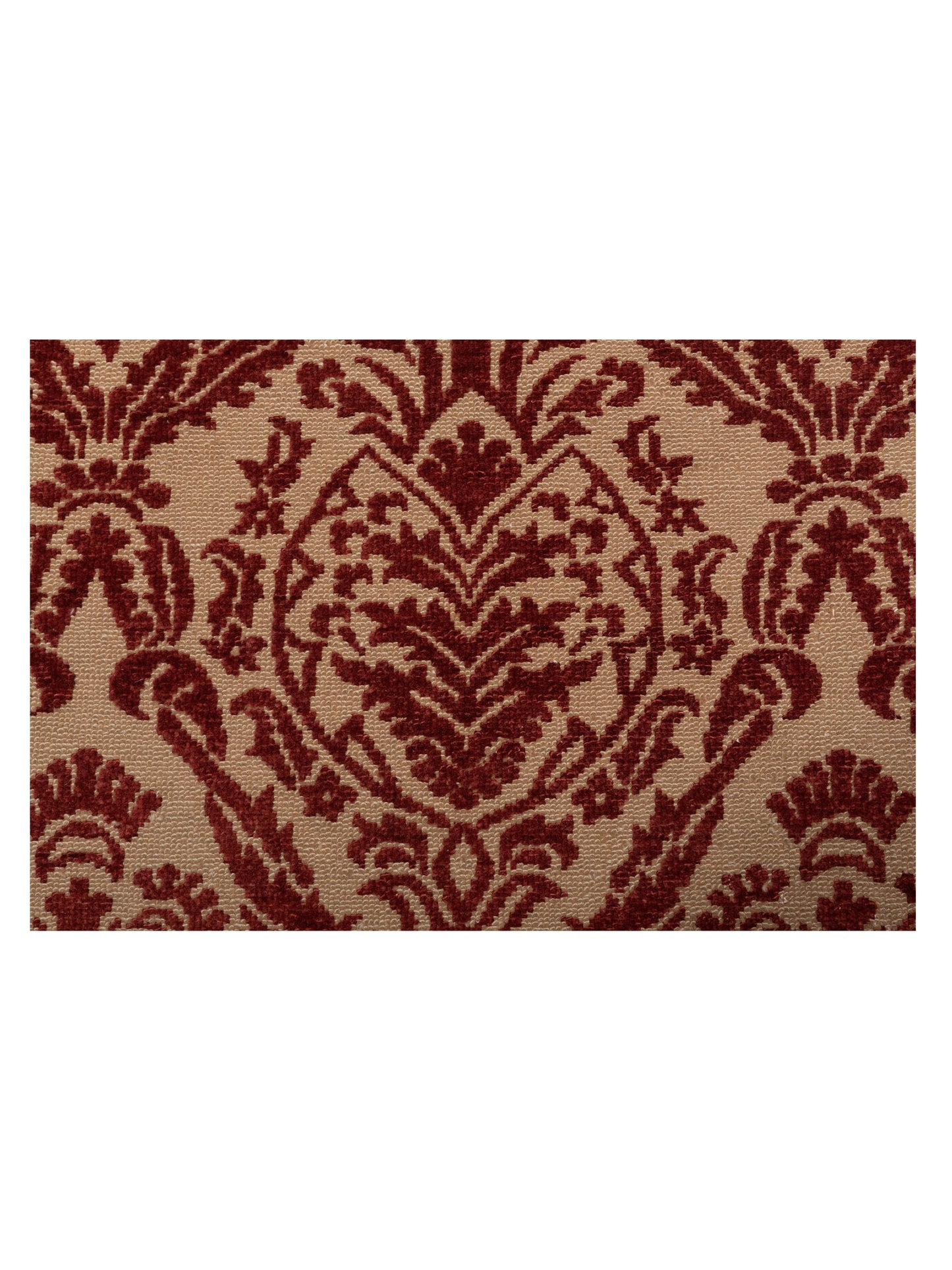 Turkish Elvaria Beige Red 7.2x10.6 Hand Knotted Rug
