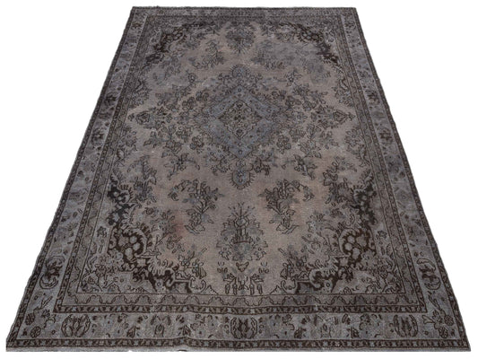 Vintage Gray 8.7x11.8 Hand Knotted Rug