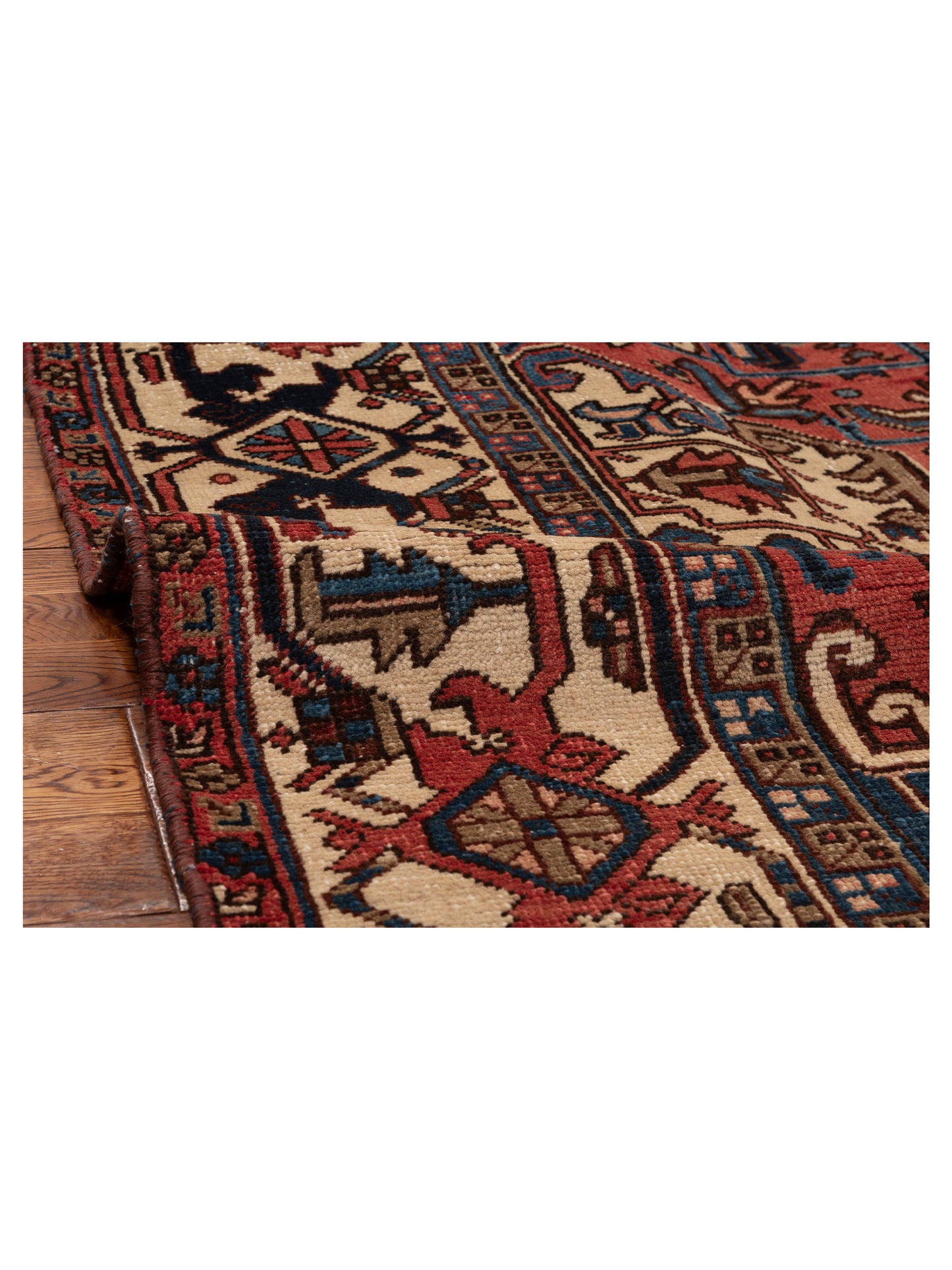 Antiqua Heirloom Red Ivory 8.8x10.3 Hand Knotted Rug