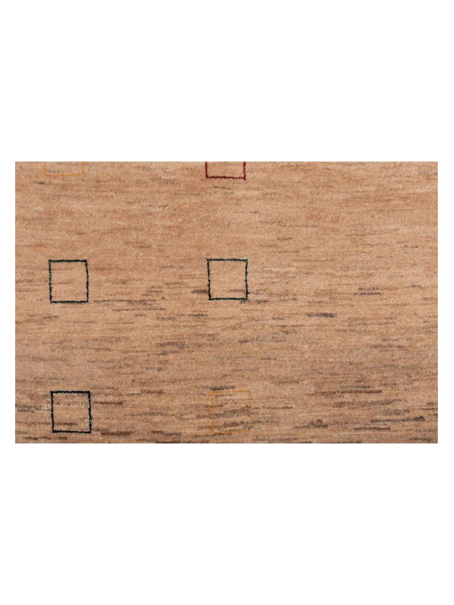 Modern Gabbeh Cream Cream 6.7x6.9 Hand Knotted Rugs