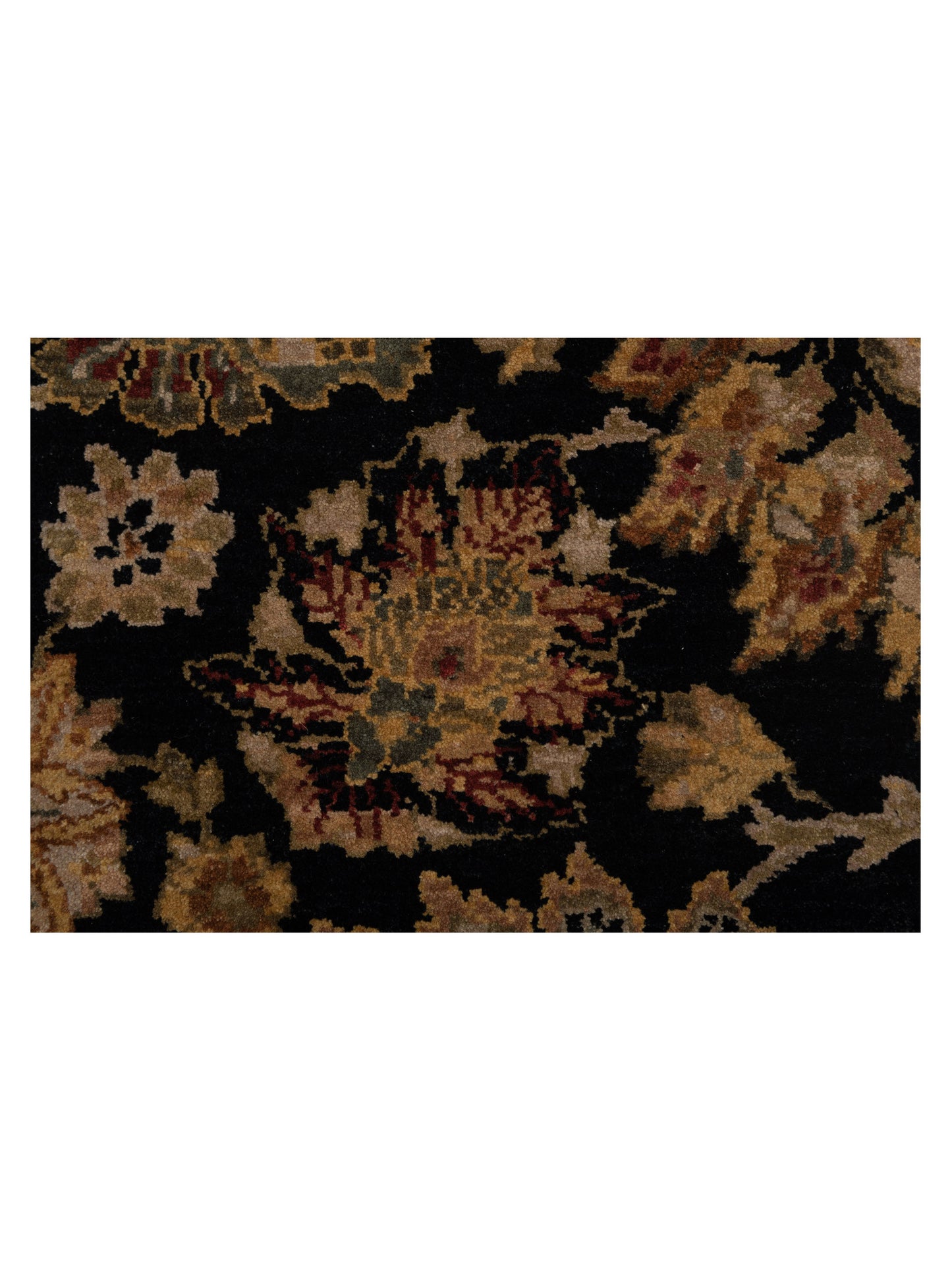 Corvella Black Ivory 8.1x10.2 Hand Knotted Rug