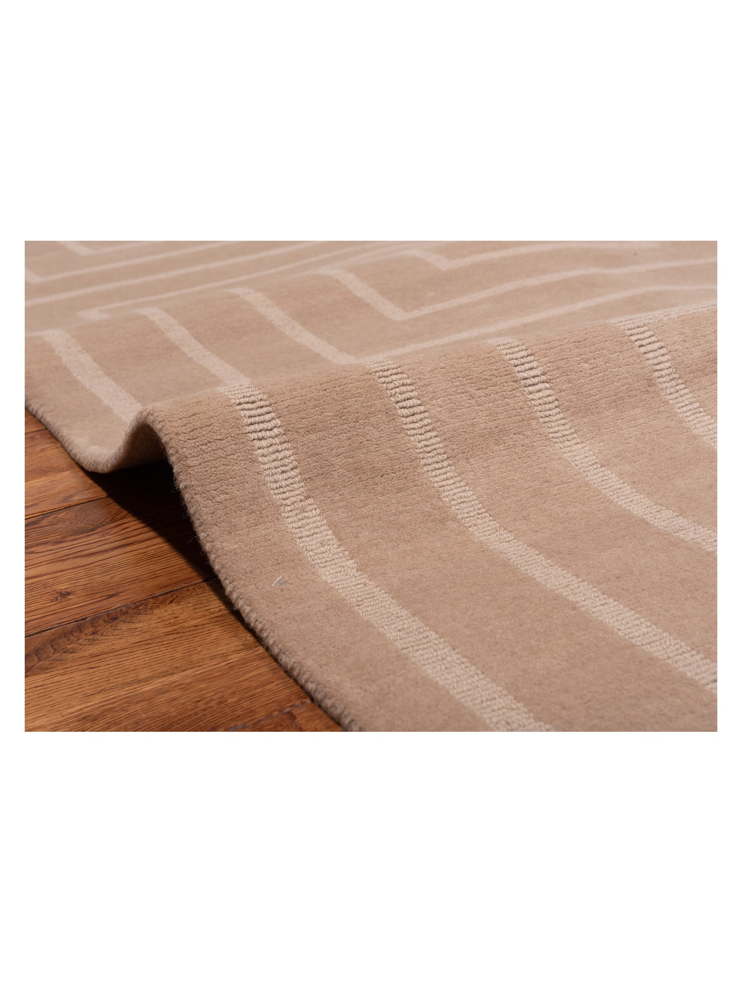 Tibarra Beige 8x9.11 Hand Knotted Rug