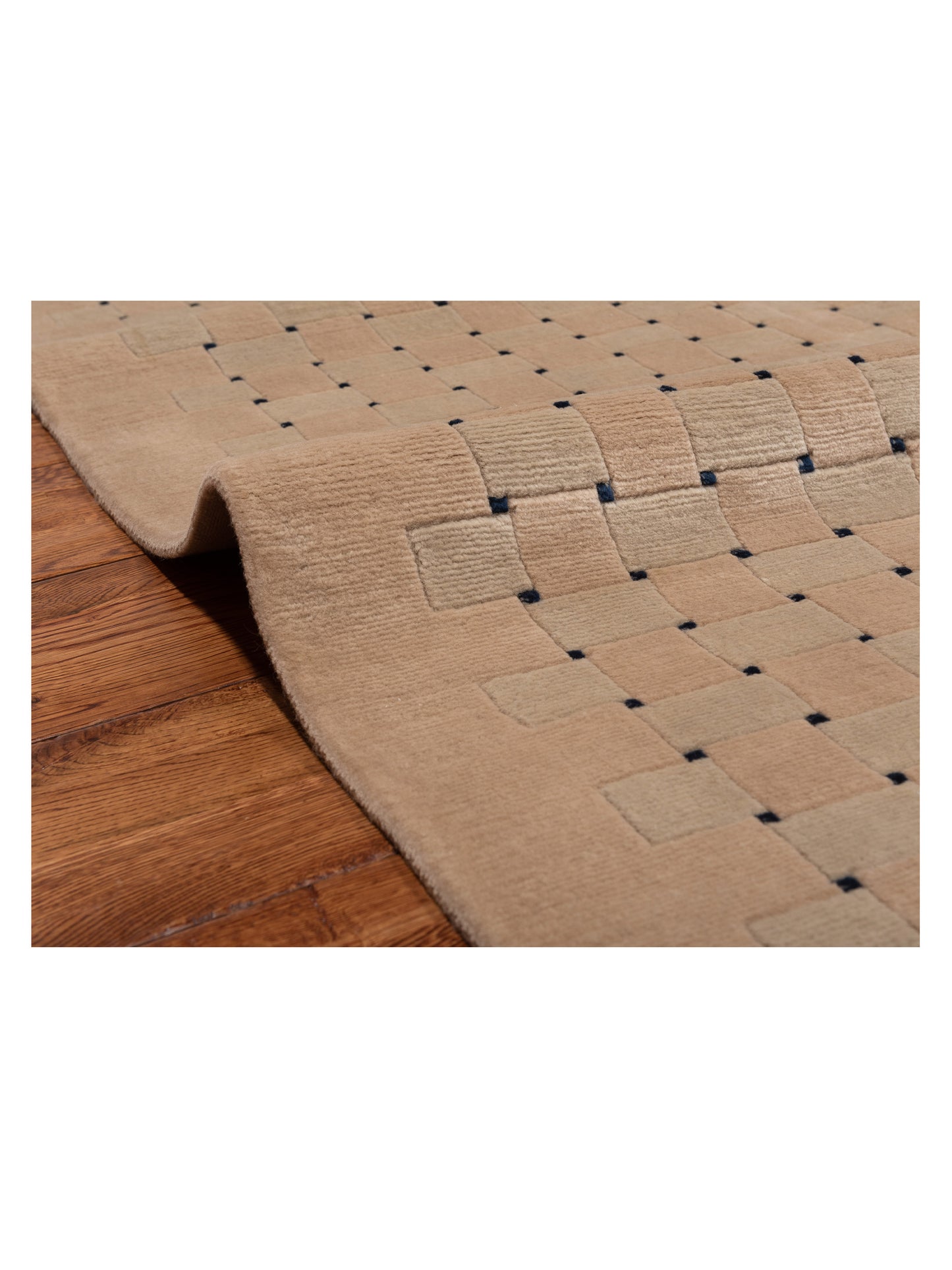 Tibarra Cream Beige 7.8x9.9 Hand Knotted Rug