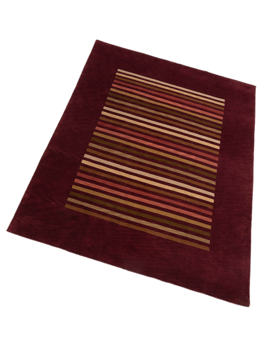 Tibarra Red 8x10.1 Hand Knotted Rug