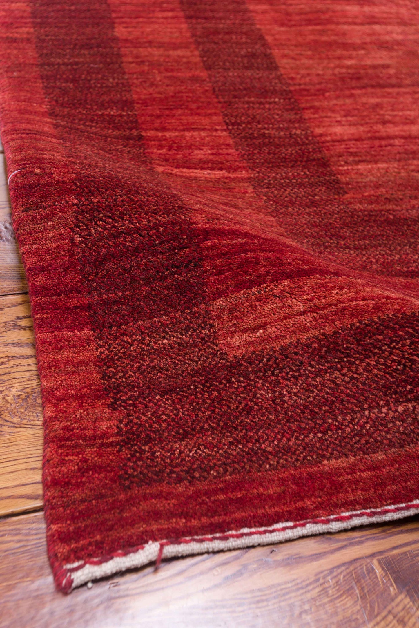 Modern Gabbeh Red 4x5.10 Hand Knotted Rugs