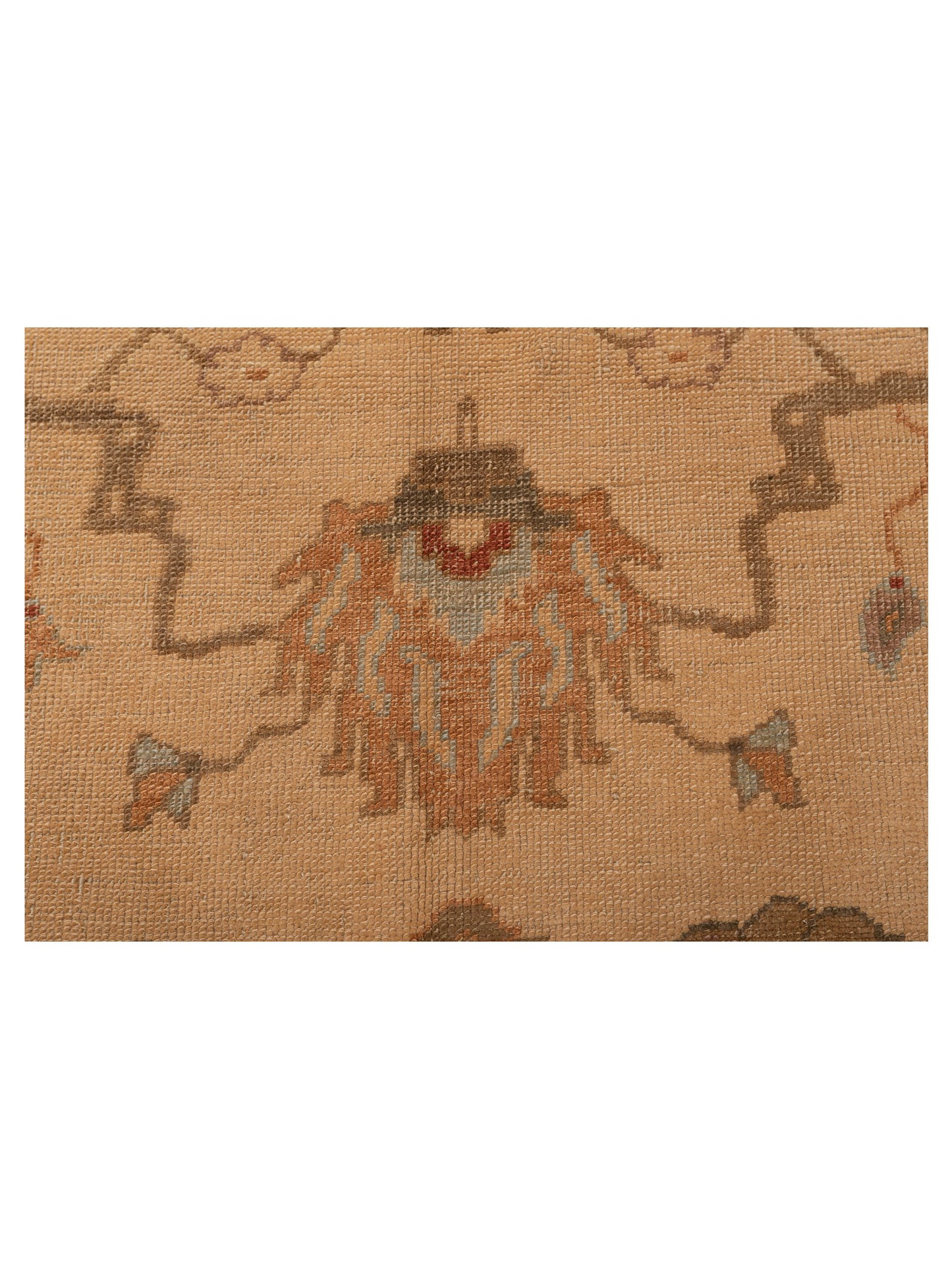 Oushak Gold Gold 8x9 Hand Knotted Rug