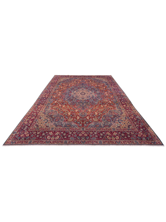 Antiqua Heirloom Red Burgundy 10.3x14.6 Hand Knotted Rug