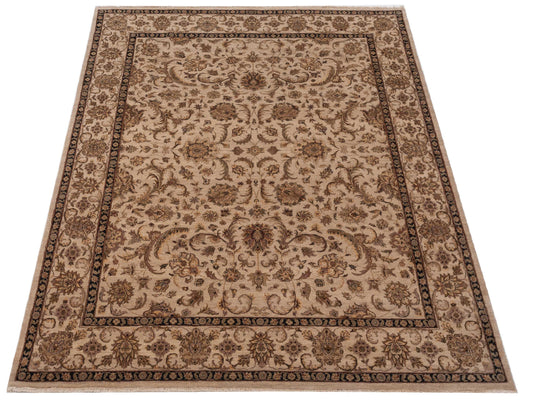 Corvella Ivory Ivory 8.11x11.11 Hand Knotted Rug