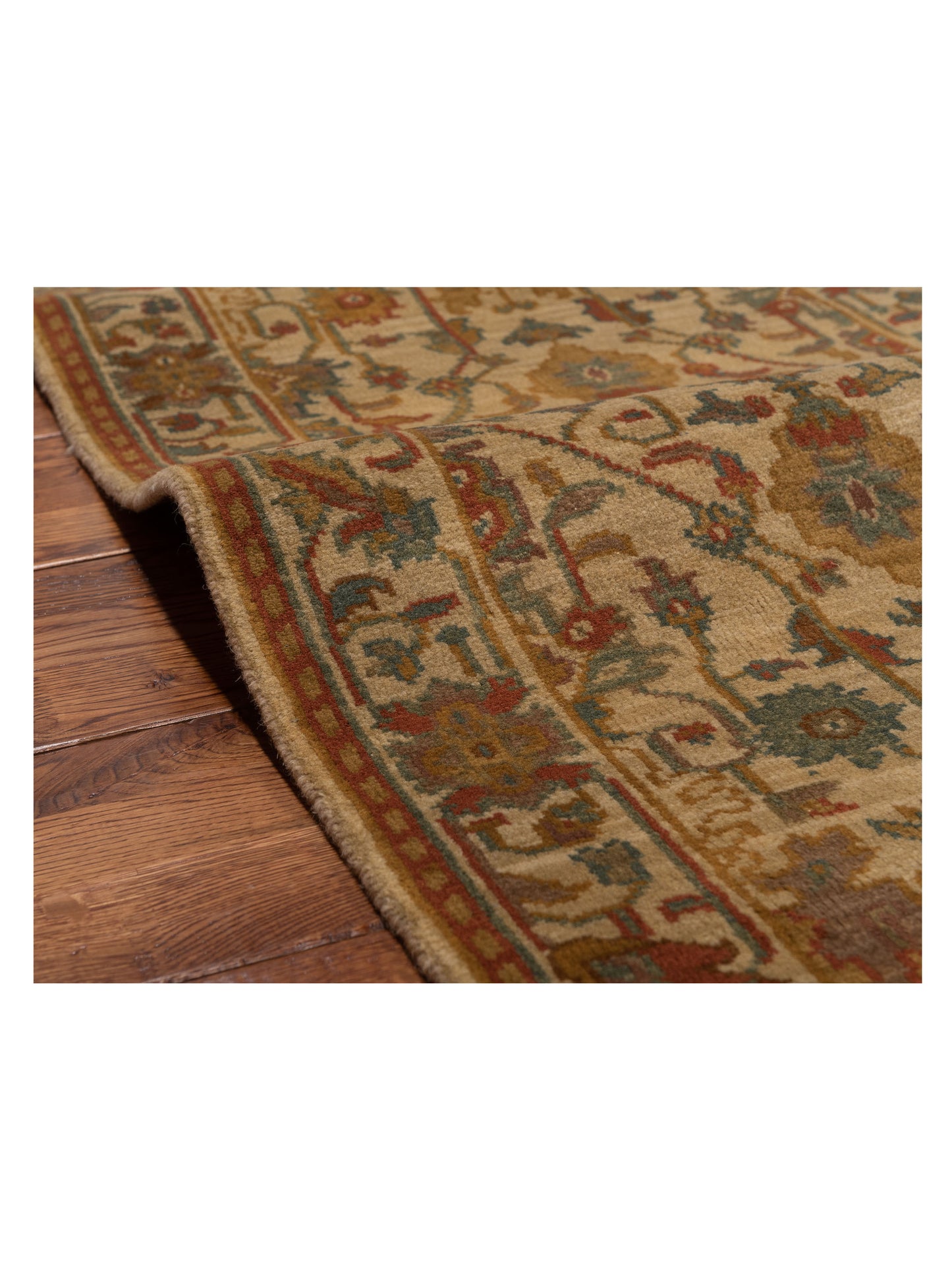 Modeva Beige Beige 2.3x4.6 Hand Knotted Rug