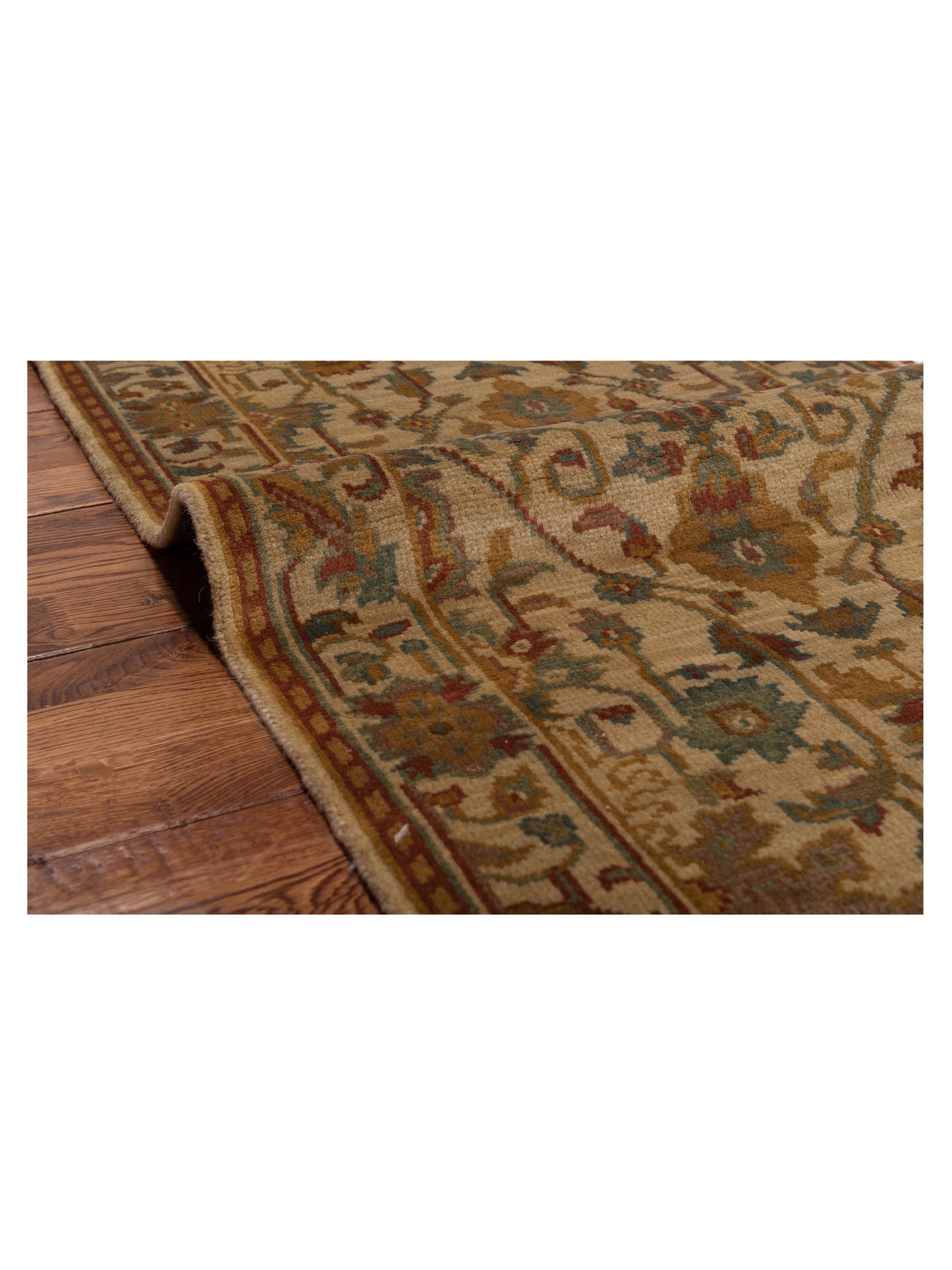 Modeva Beige Beige 2.3x4.6 Hand Knotted Rug