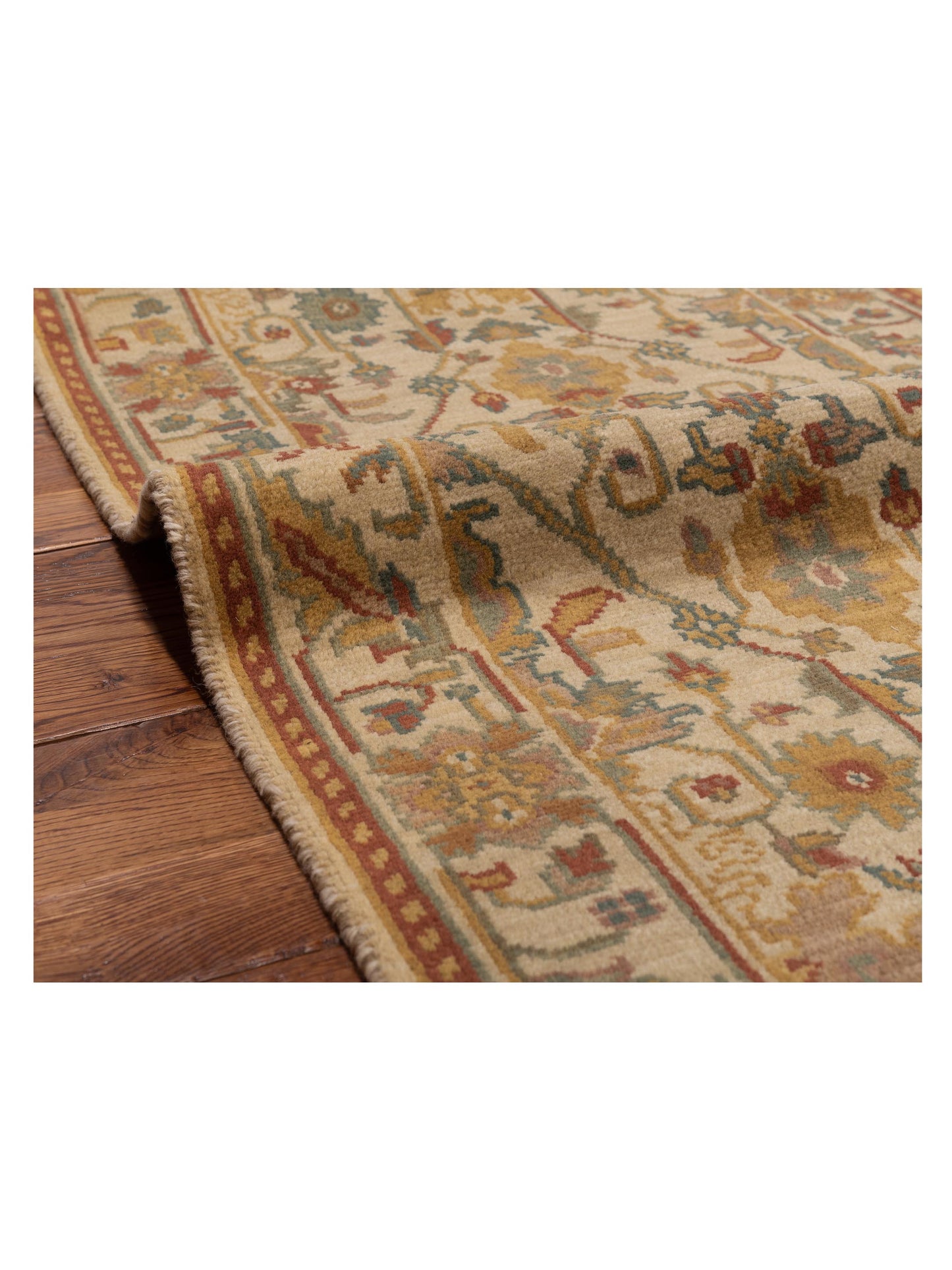 Modeva Beige Beige 2.3x4.6 Hand Knotted Rug