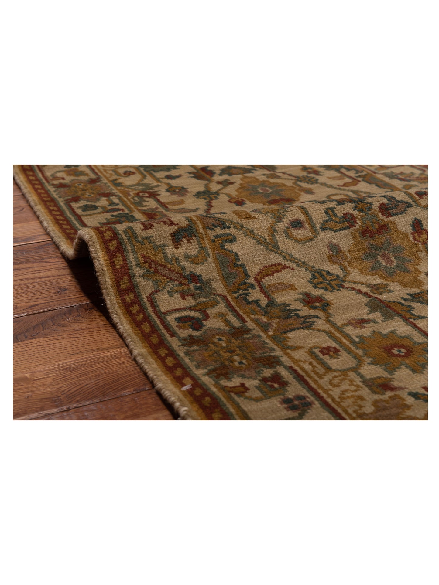 Modeva Beige Beige 2.3x4.6 Hand Knotted Rug