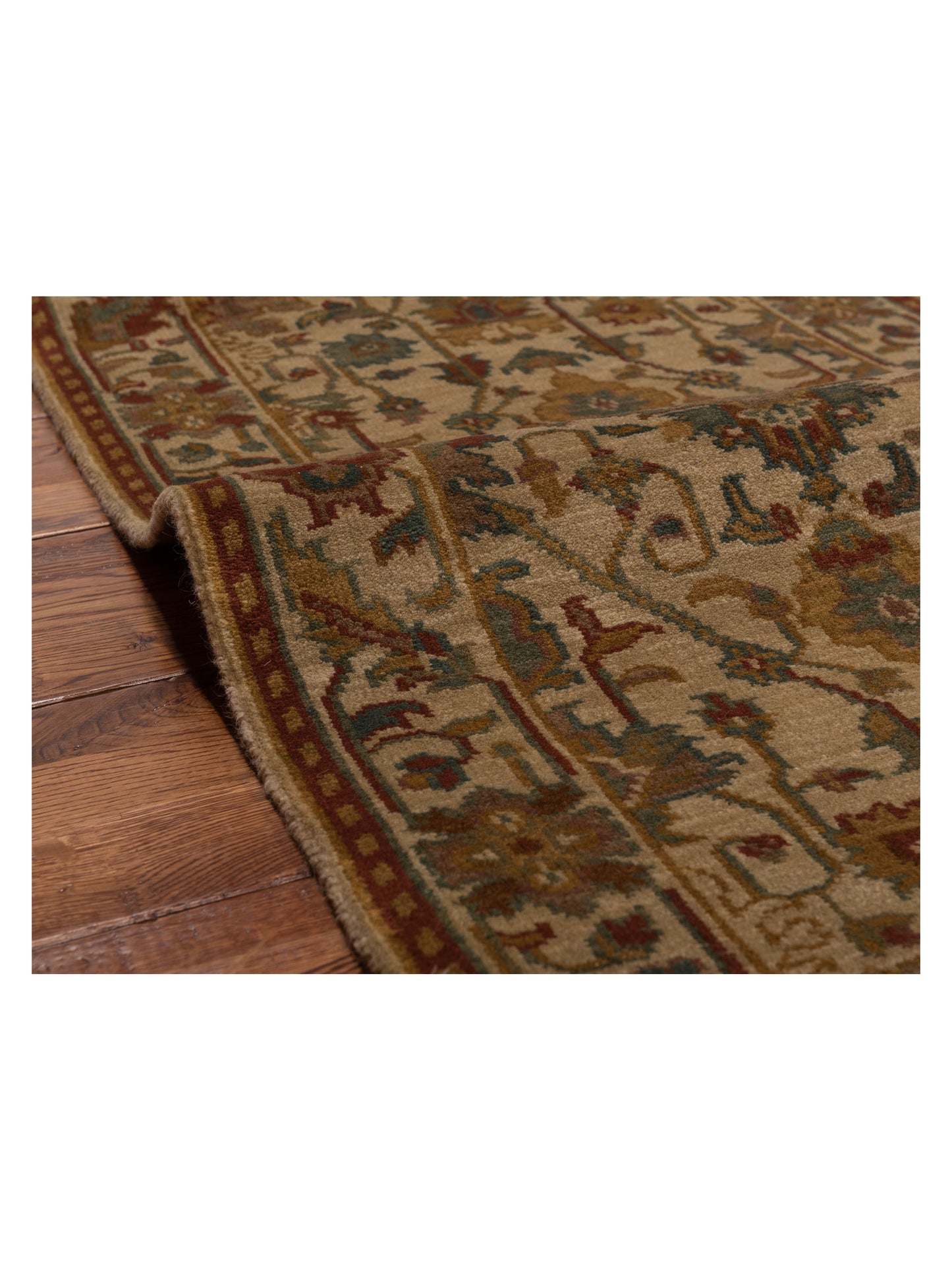 Modeva Beige Beige 2.3x4.6 Hand Knotted Rug