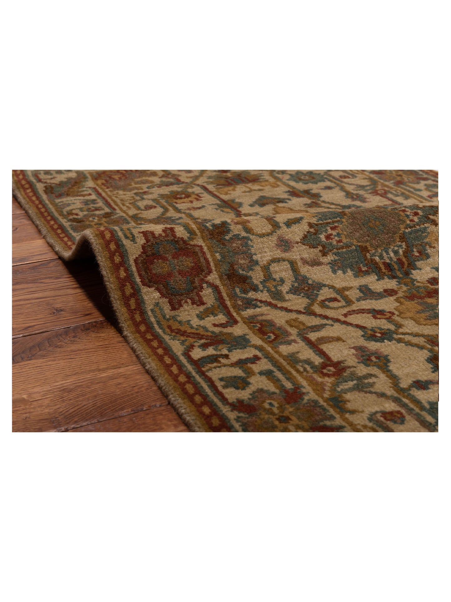 Modeva Beige Beige 2.3x4.6 Hand Knotted Rug