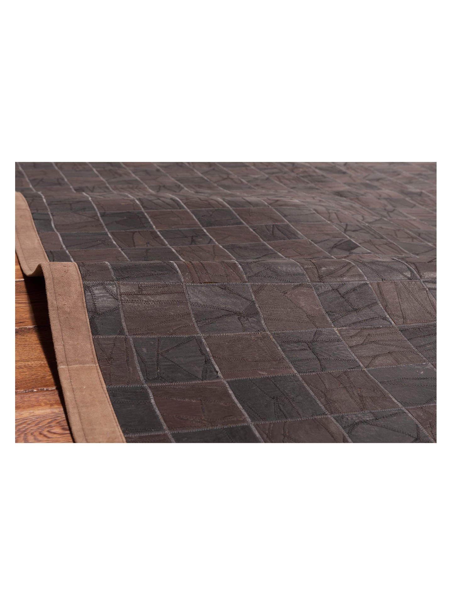 Levara Dark Brown Dark Brown 6x9 Hand Woven Rug