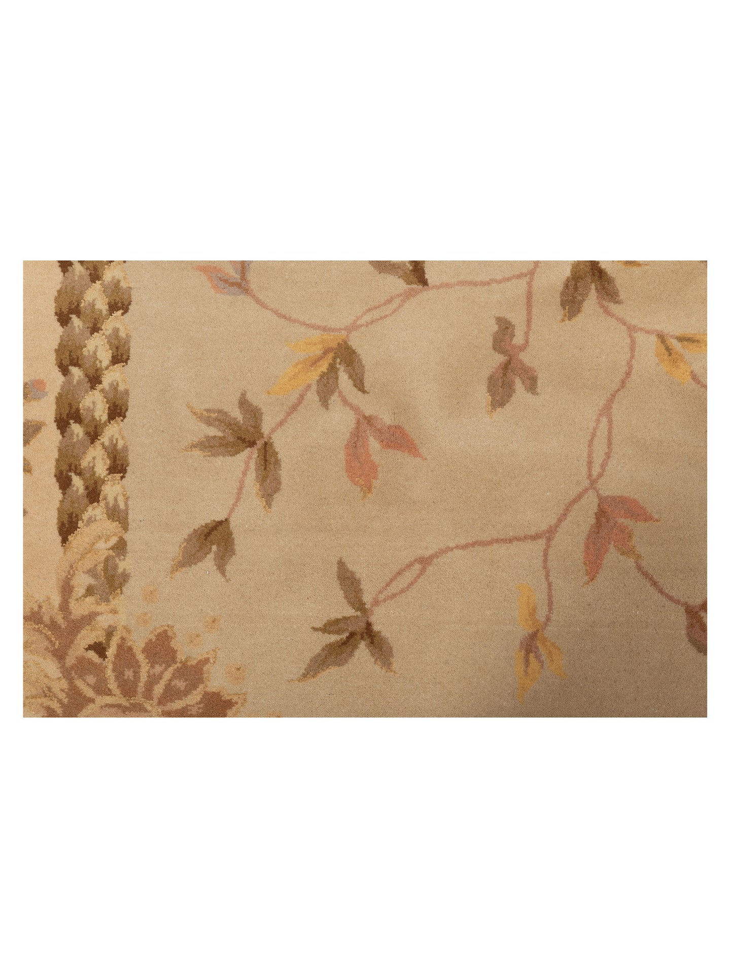 Artalya Ivory Beige 7.9x9.8 Hand Knotted Rug