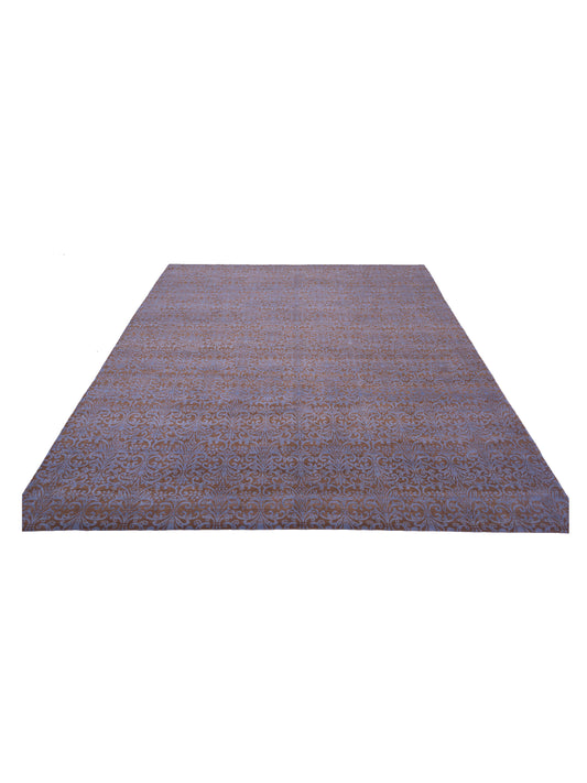 Tamara Gold Gold 9x12 Hand Knotted Rug