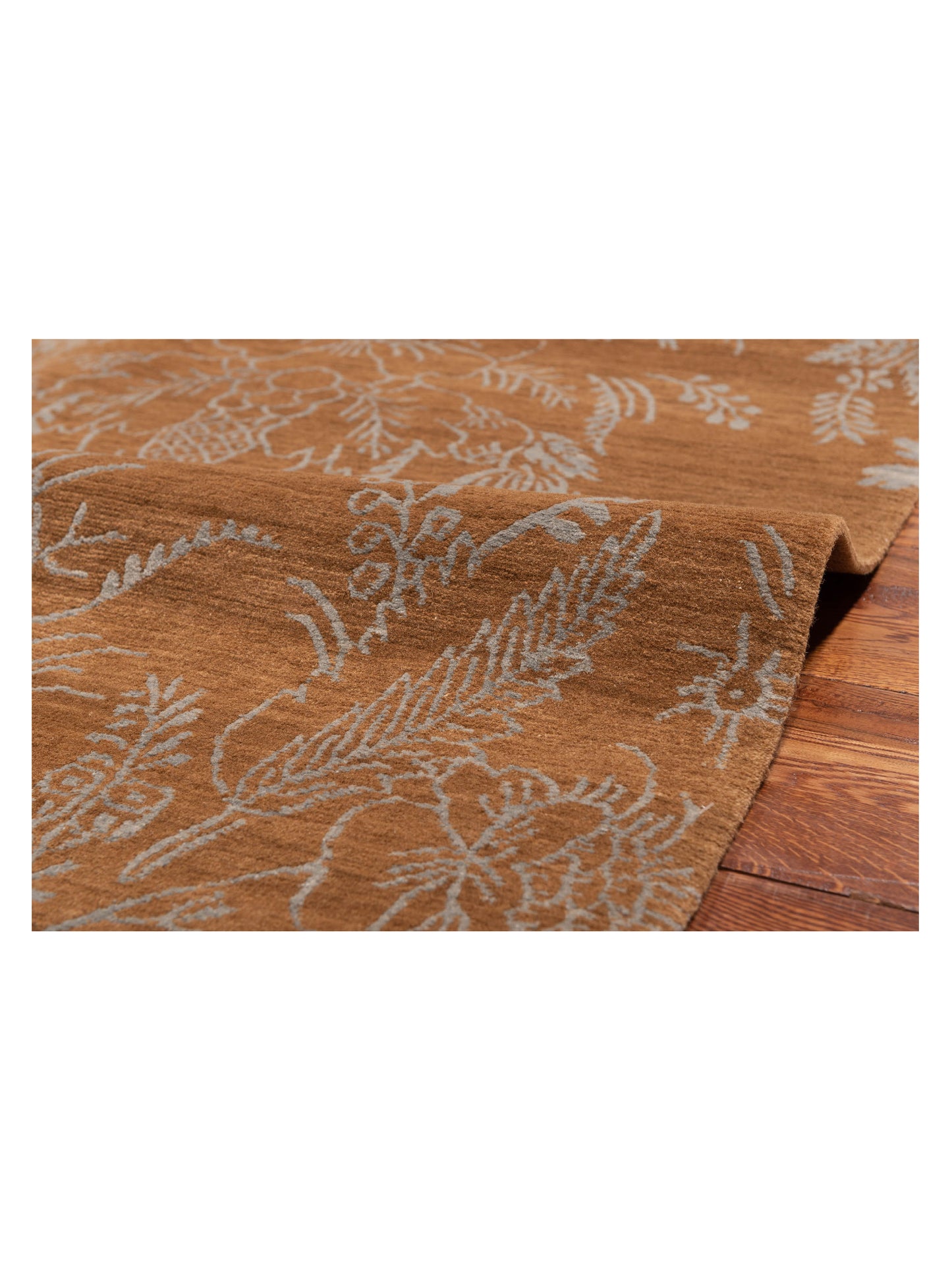 Tamara Copper Copper 9x12 Hand Knotted Rug