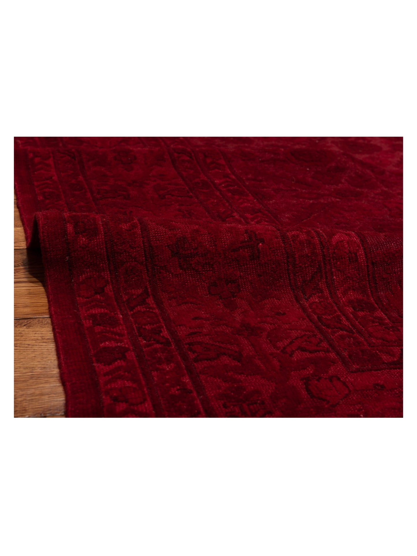 Vintage Red 8.4x10.8 Hand Knotted Rug