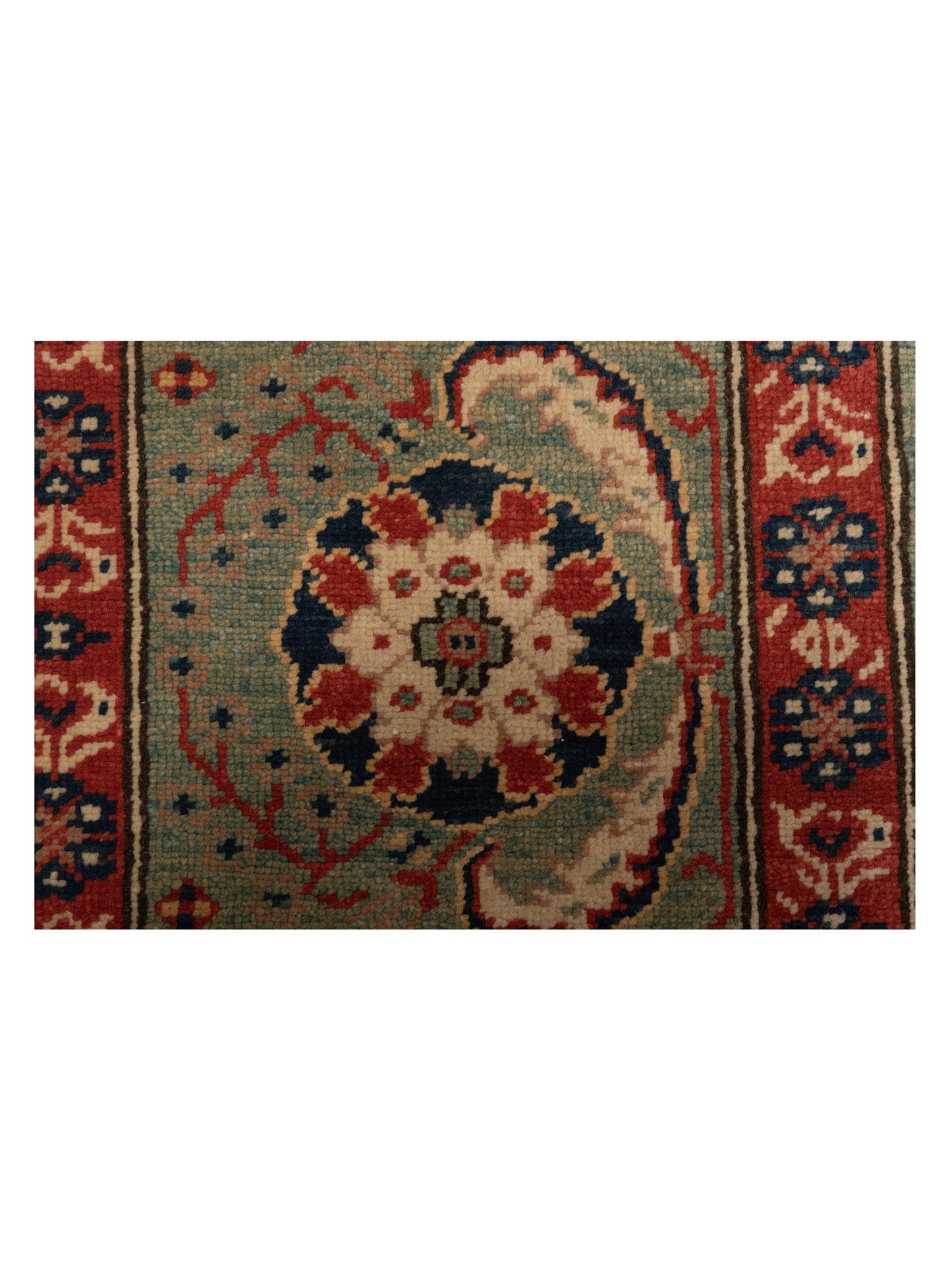 Antiqua Loom Green 6.9x6.10 Hand Knotted Rug