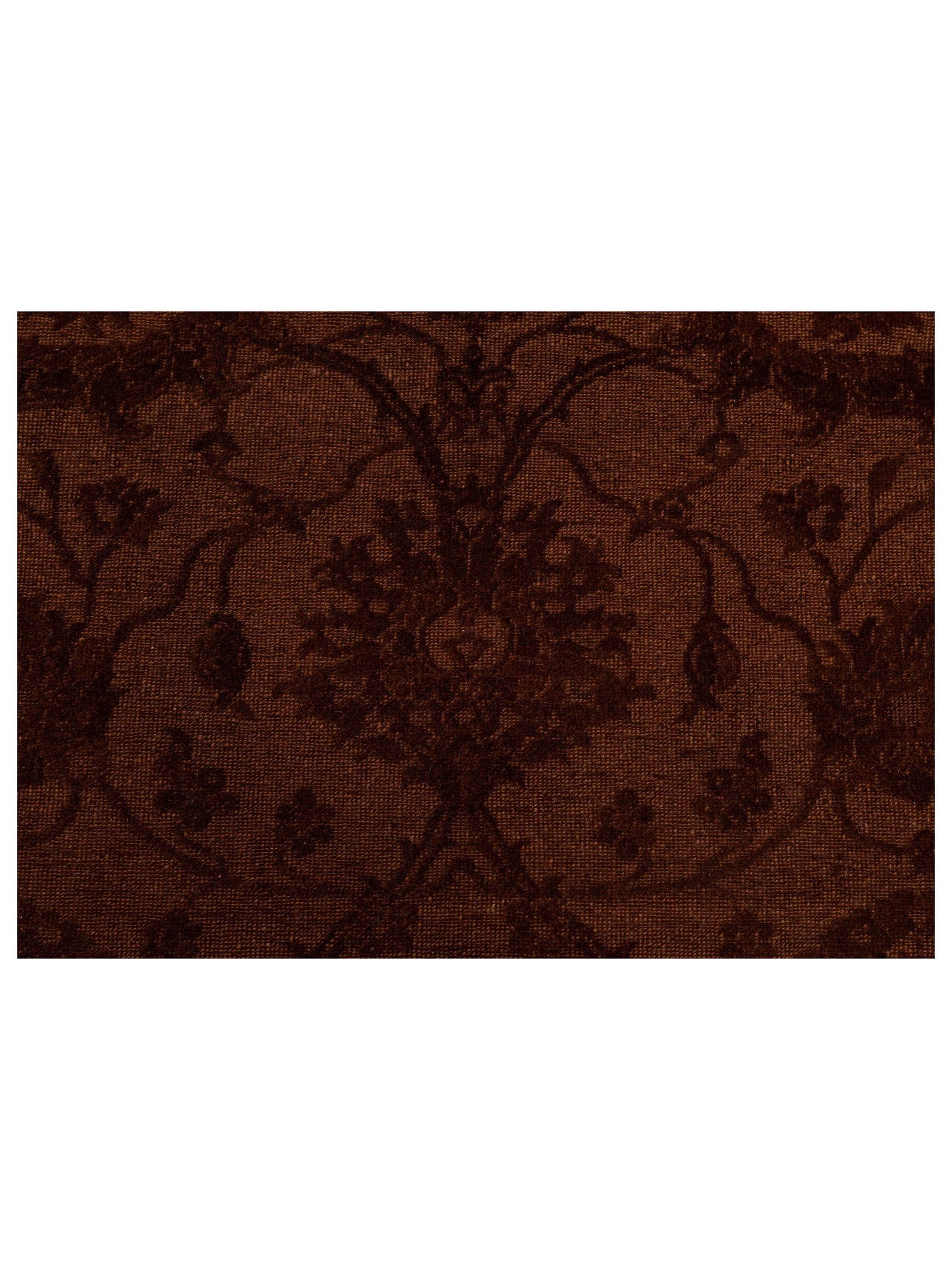 Vintage Dark Brown 6.10x9.8 Hand Knotted Rug