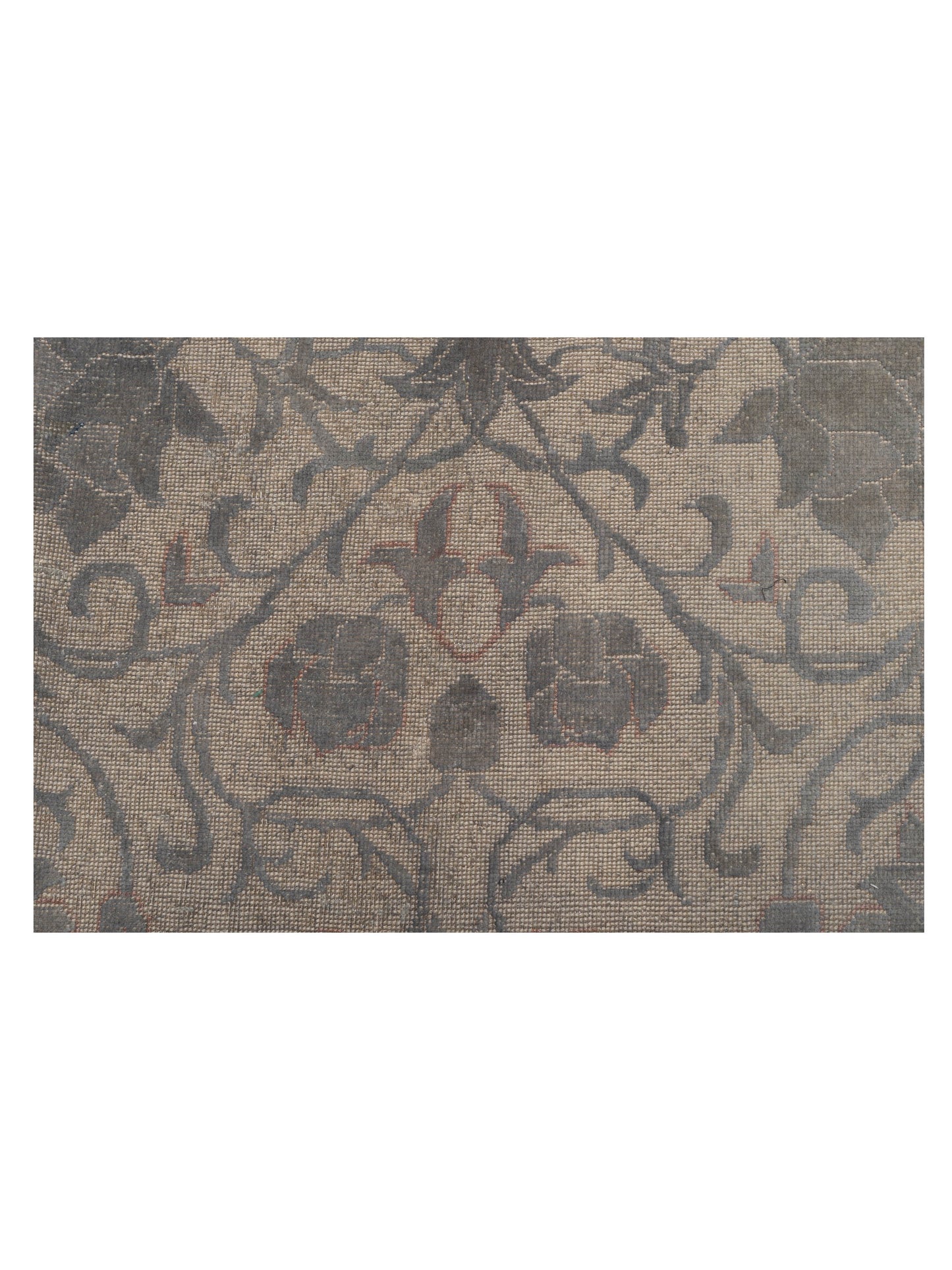 Vintage Gray 9.3x12.10 Hand Knotted Rug