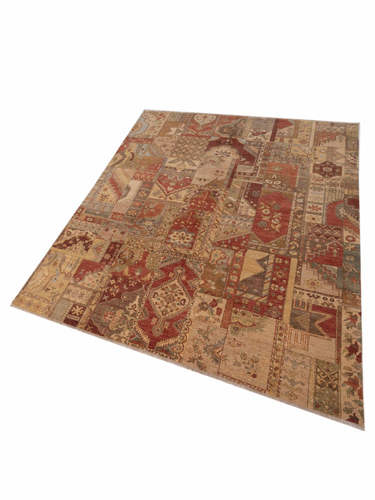 Zardun Multi 8x10 Hand Knotted Rug