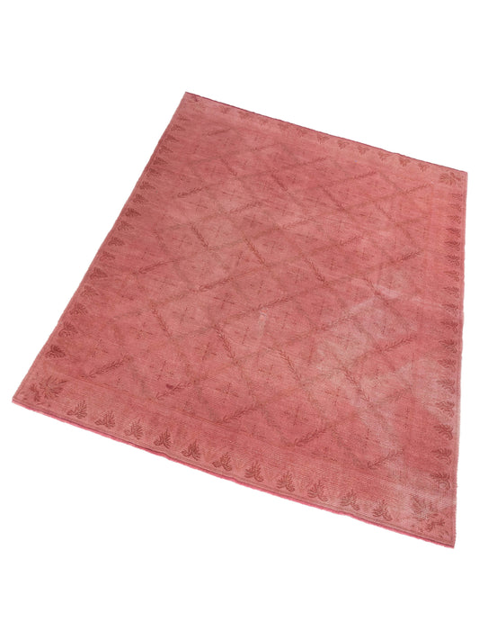 Vintage Pink 9.2x11.10 Hand Knotted Rug