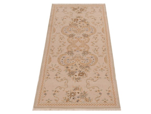 Petalyn Beige 3x5.11 Hand Knotted Rug