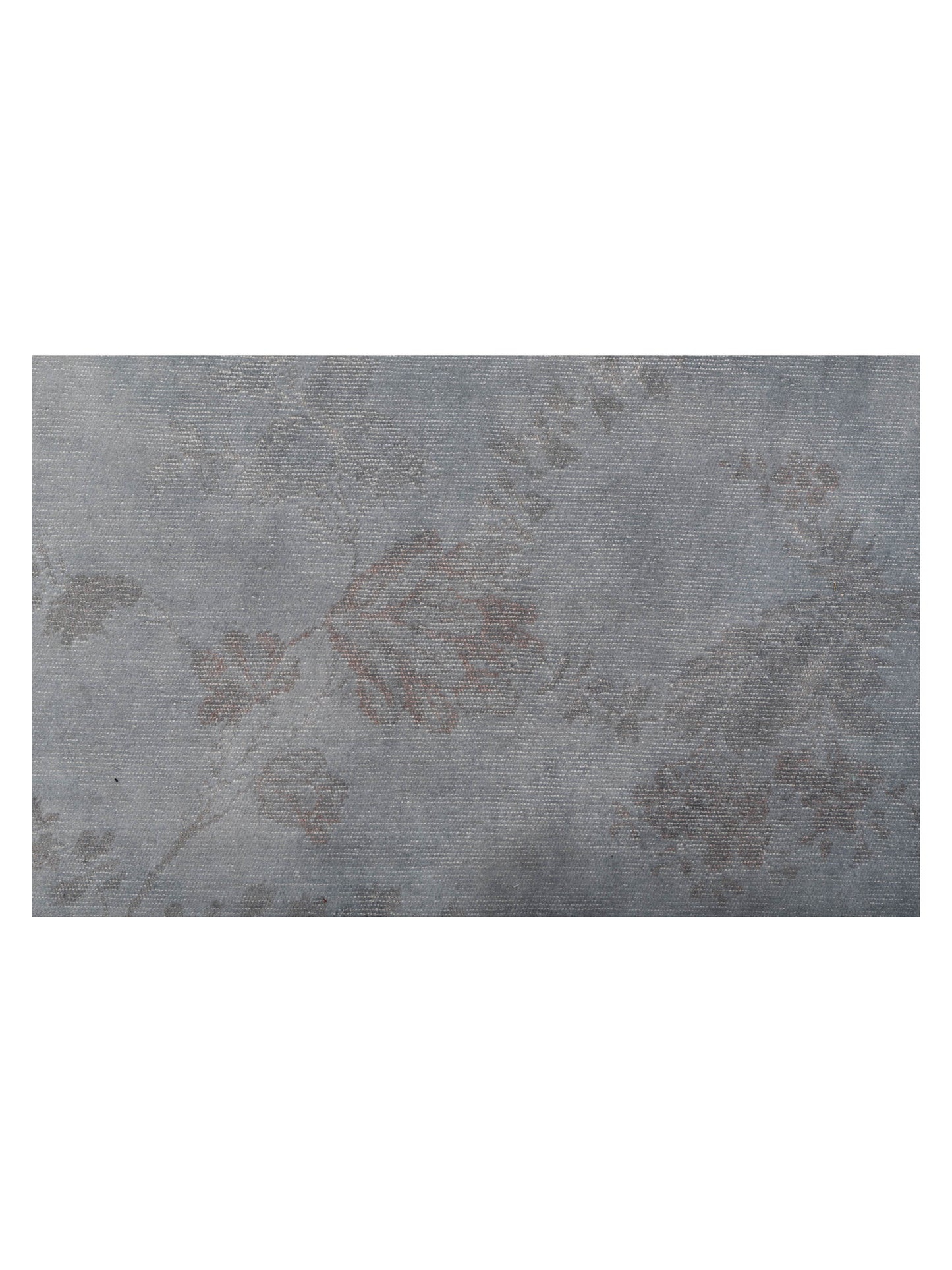 Vintage Light Gray 12.4x16 Hand Knotted Rug