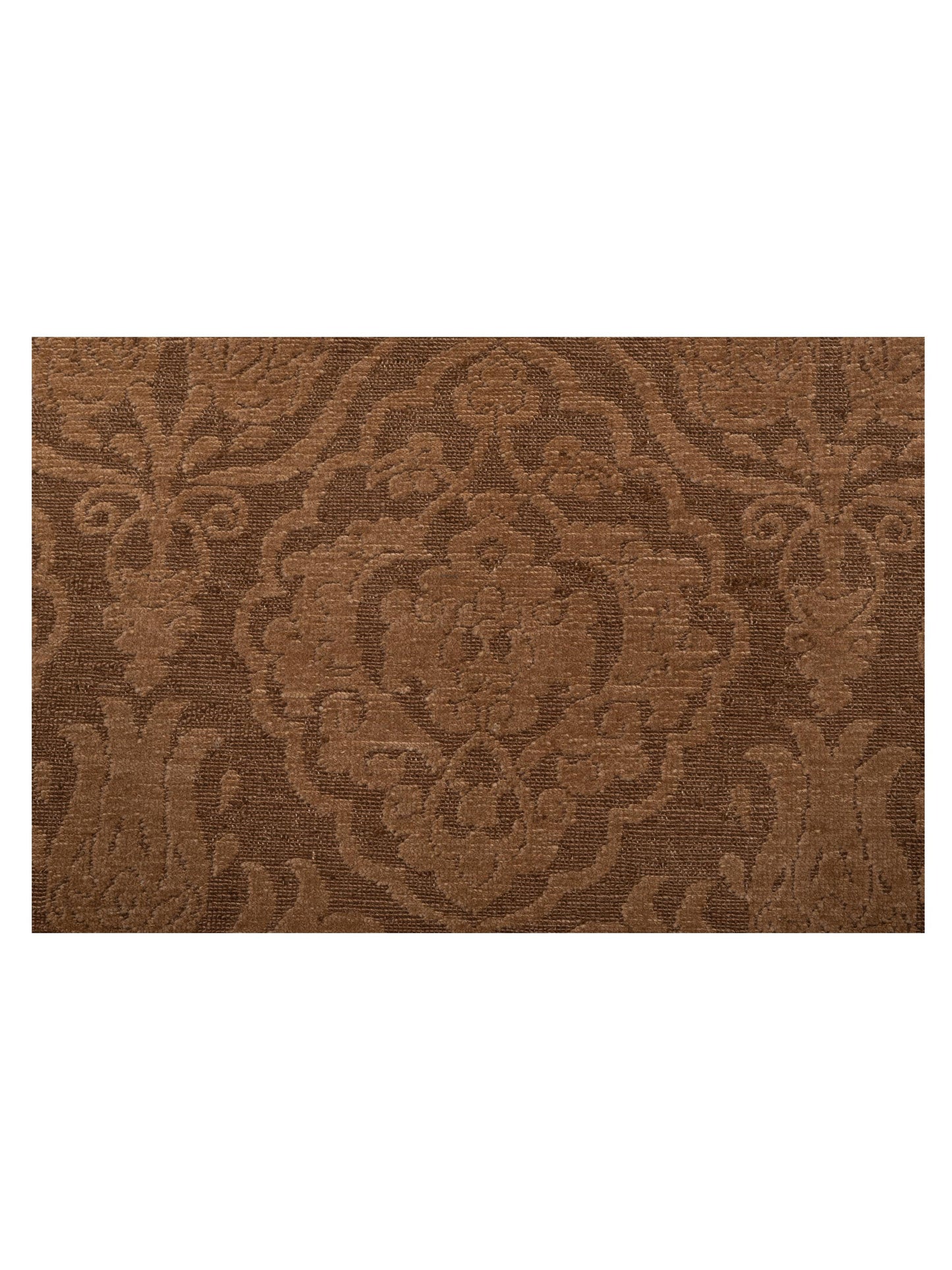 Defnera Dark Brown Brown 8.3x10 Hand Knotted Rug