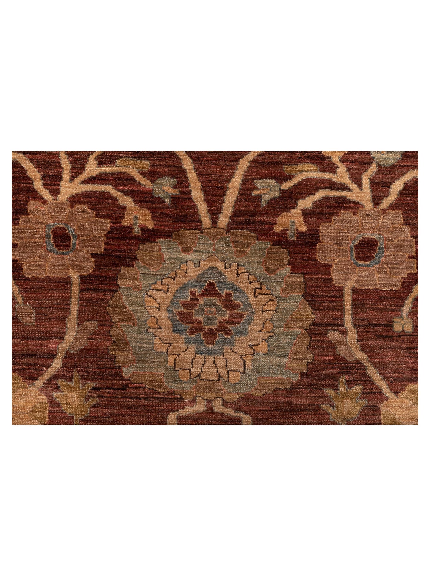 Elvaria Plum Green 14.4x17.9 Hand Knotted Rug