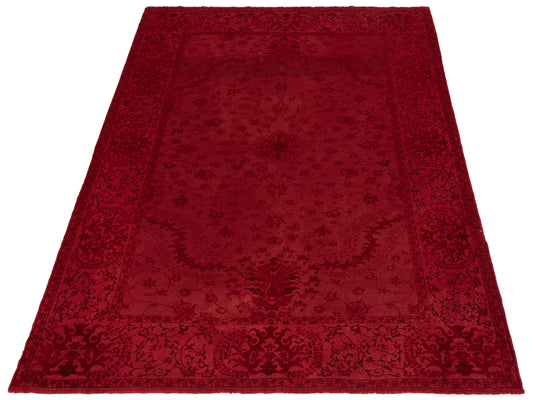 Vintage Red 8.3x10.5 Hand Knotted Rug