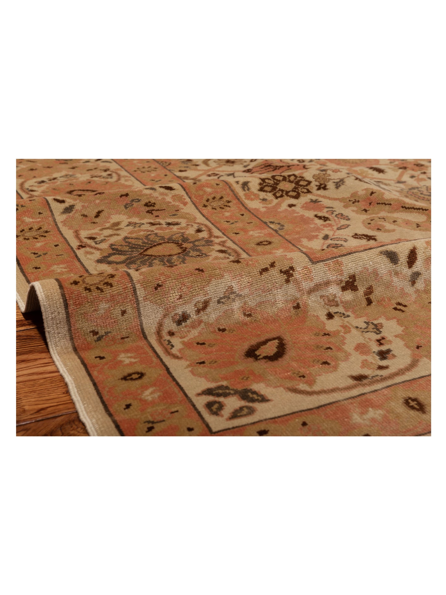Antiqua Loom Ivory Ivory 9.4x12.6 Hand Knotted Rug