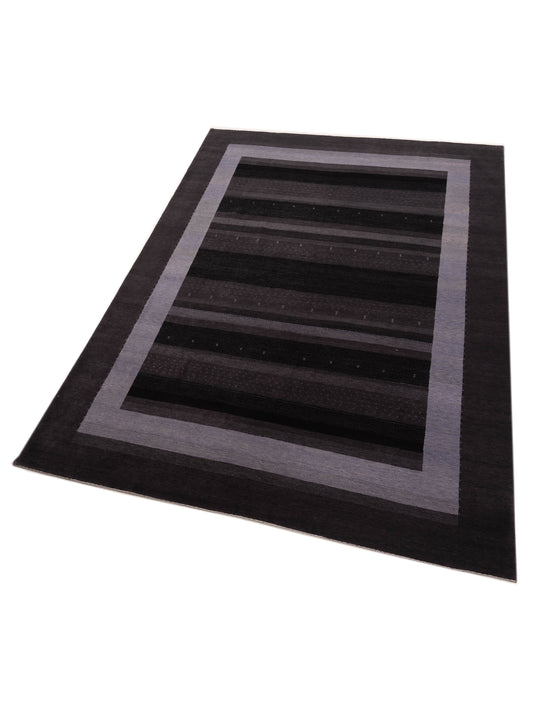 Loriyan Gray Gray 8.10x12.2 Hand Knotted Rug