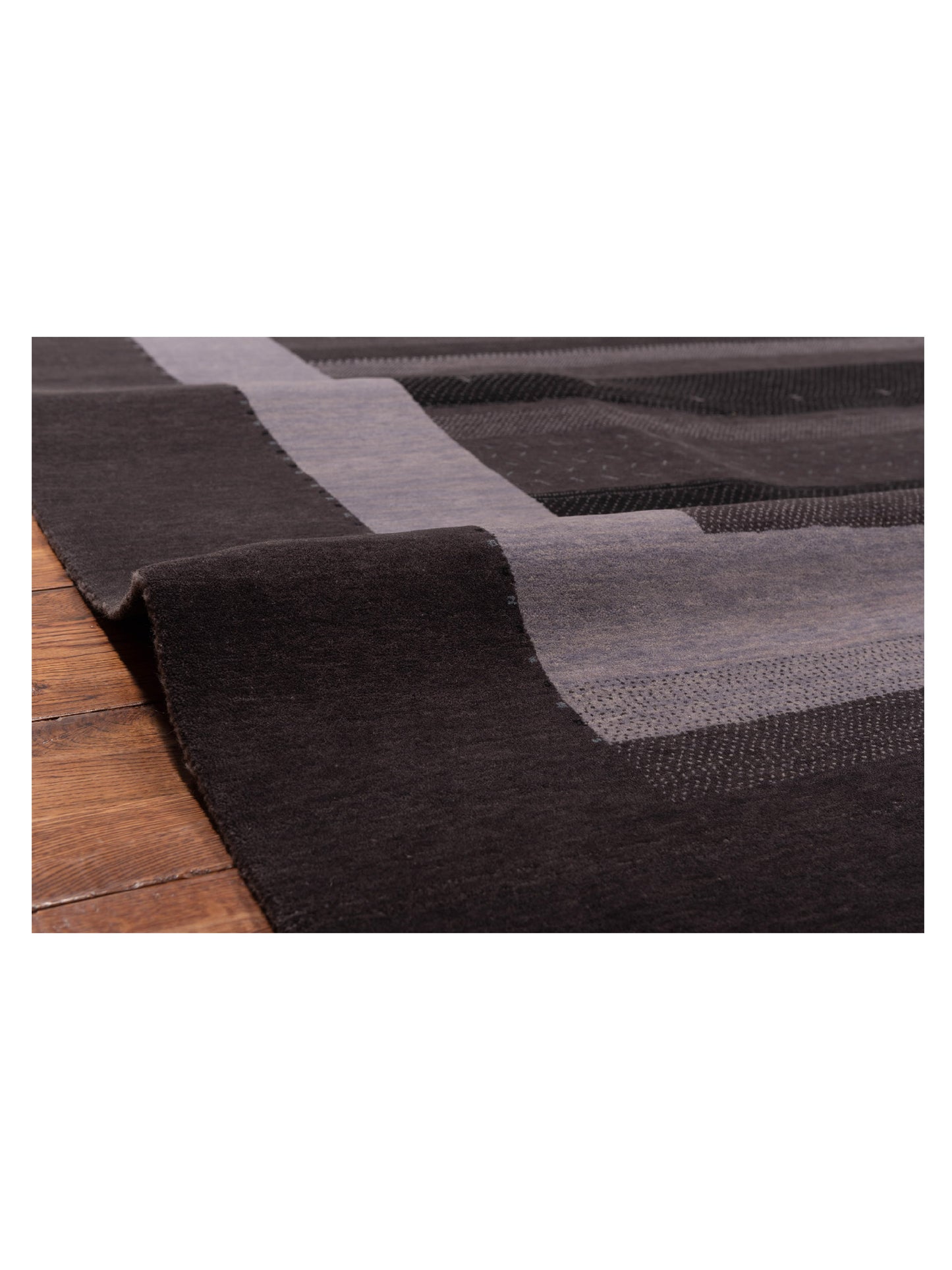 Loriyan Gray Gray 8.10x12.2 Hand Knotted Rug